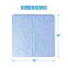 Zwipes 16 x 16" Microfiber Cleaning Towel, Blue Package Of 48 H1-743